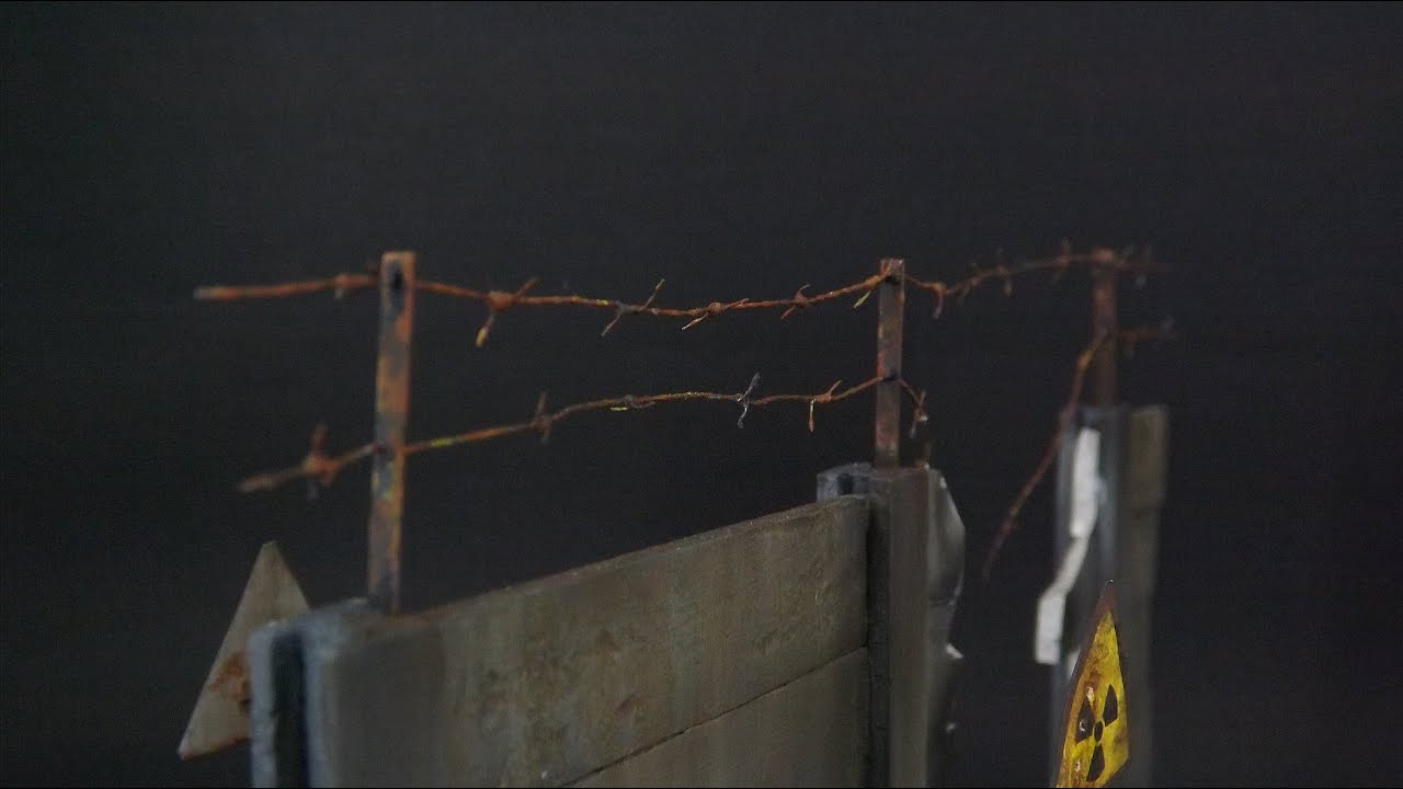 Barbed wire for diorama 1/35