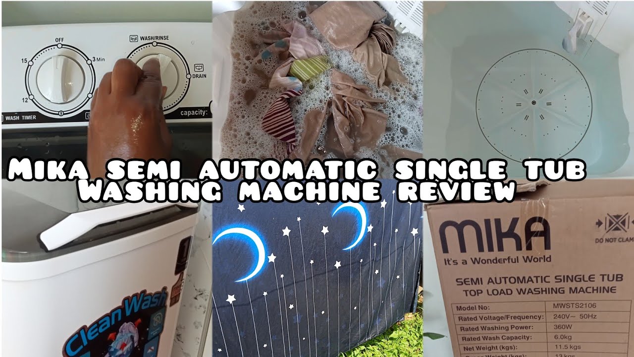 Review MIKA portable top load semi automatic washing machine+ laundry motivation