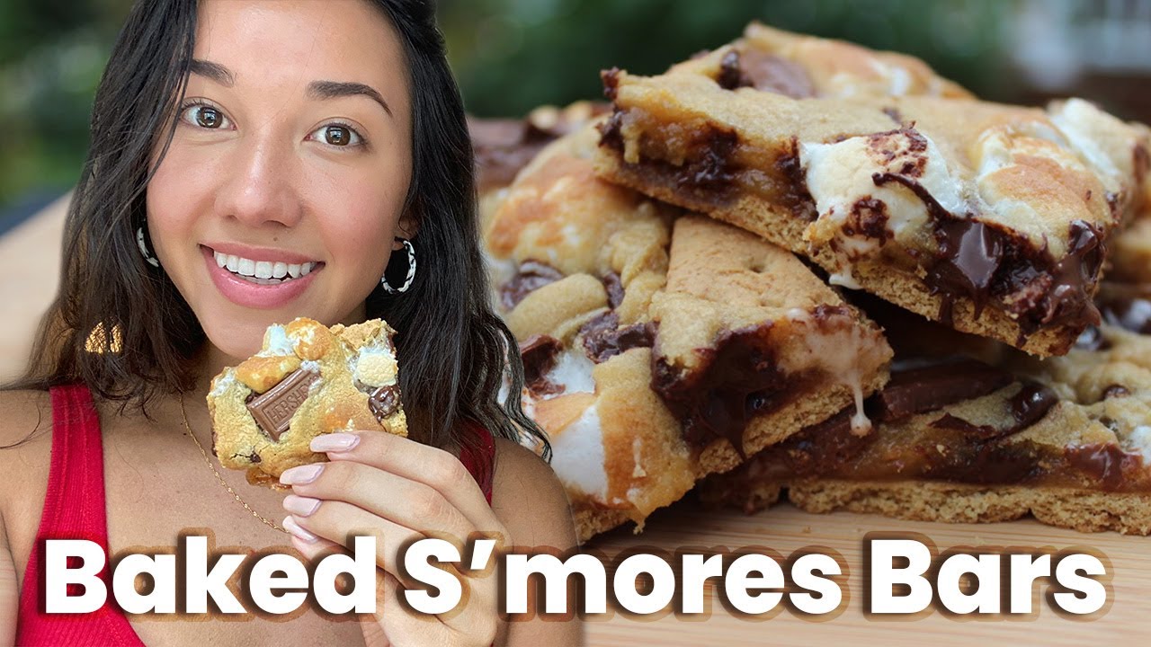 Make S'mores without a Fire! | Easy Baked S'mores Bars Recipe | #NationalSmoresDay