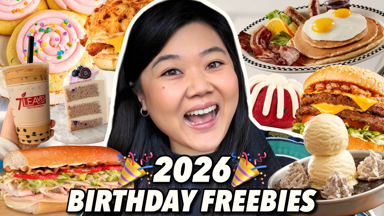 В ТЕЧЕНИЕ 24 ЧАСОВ ДНЯ РОЖДЕНИЯ БЕСПЛАТНАЯ ЕДА! 🥳 Бесплатные подарки на день рождения 2026