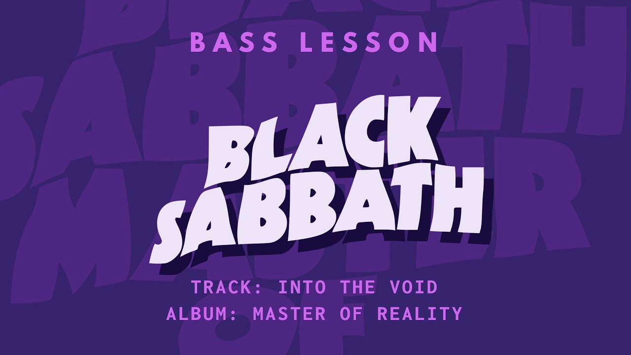 Black Sabbath - Into the Void Bass Lesson w/ TAB