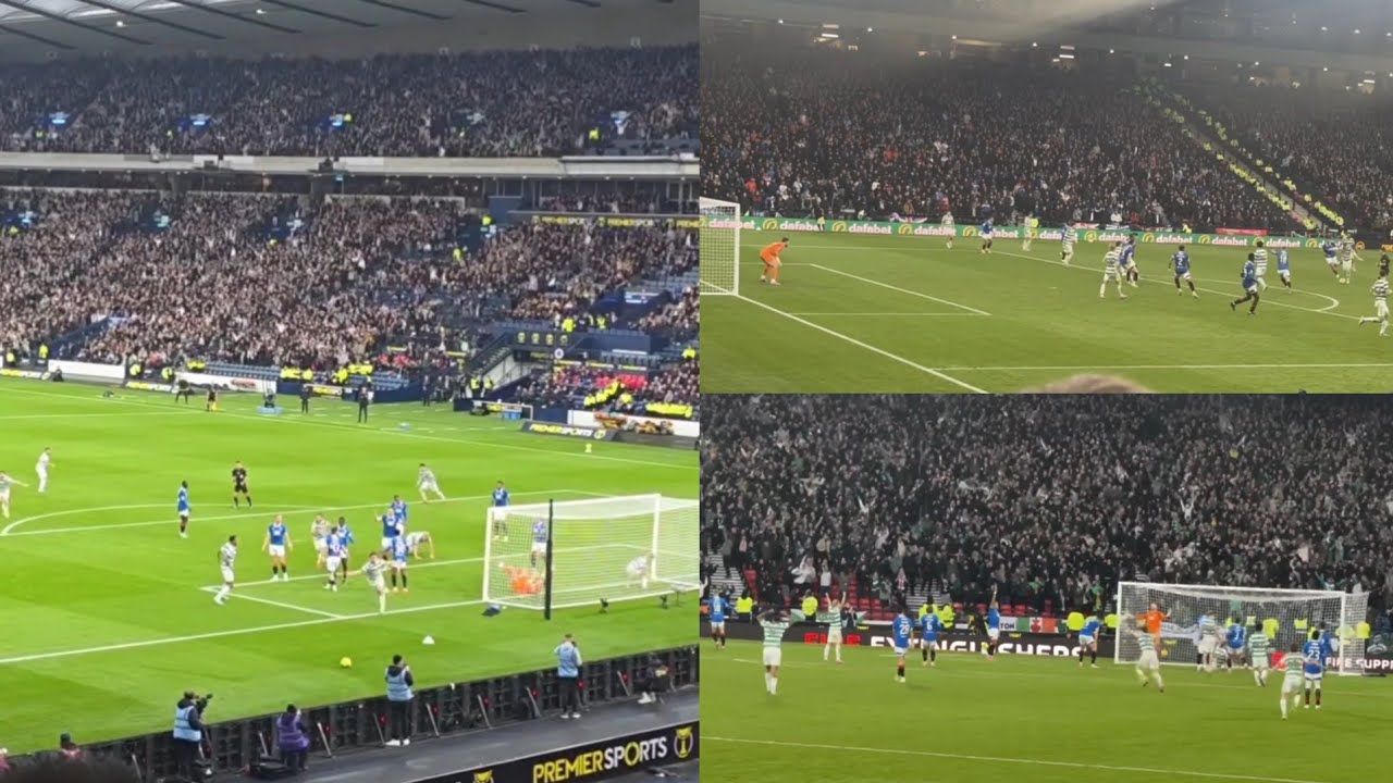 PURE CINEMA - All The Celtic Goals As Seen From The Rangers End | Celtic 3-1 Rangers 