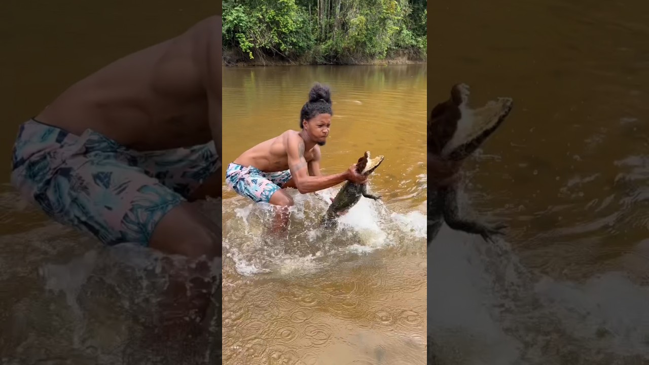 The Chinese farm crocodiles #shortvideo