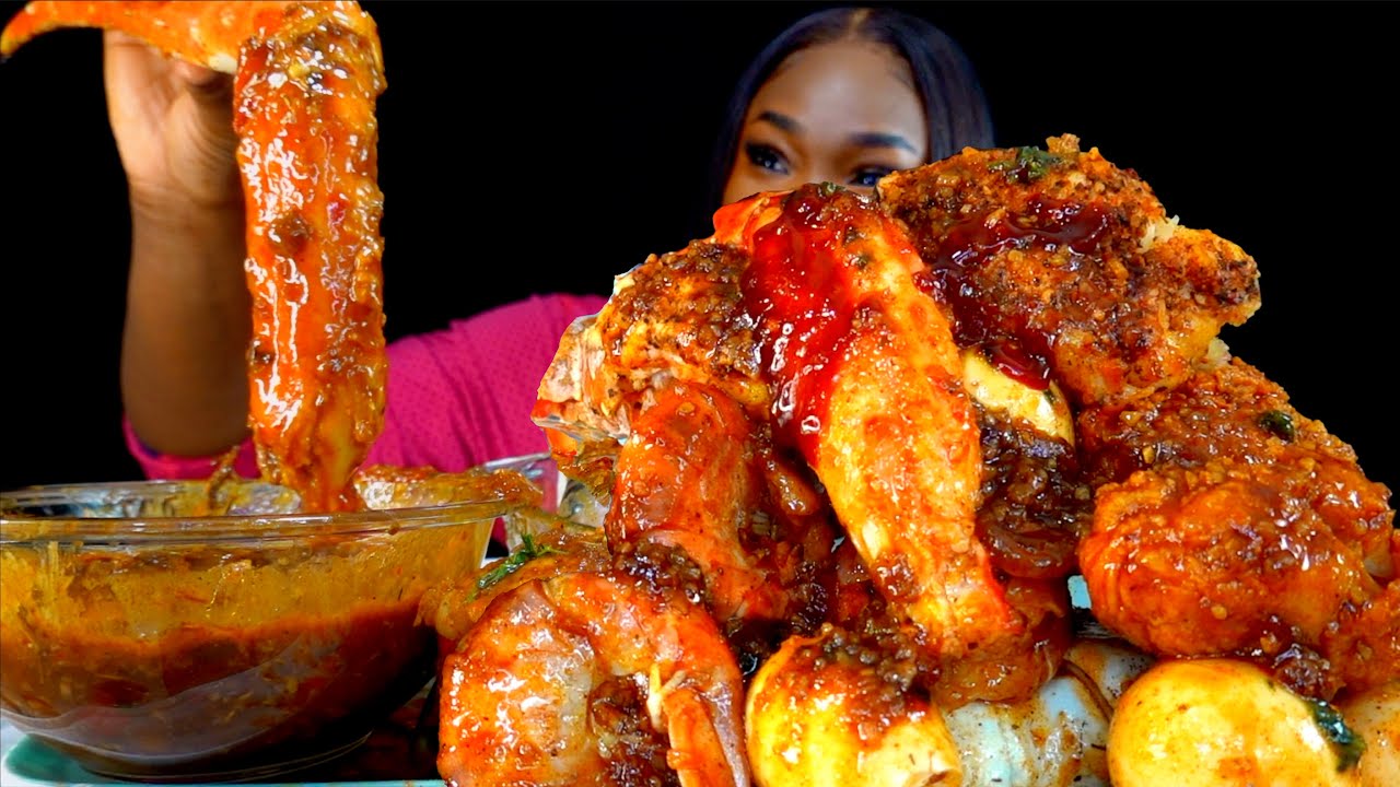 KING CRAB SEAFOOD BOIL MUKBANG | DESHELLED | SEAFOOD BOIL MUKBANG | Seafood | Mukbang