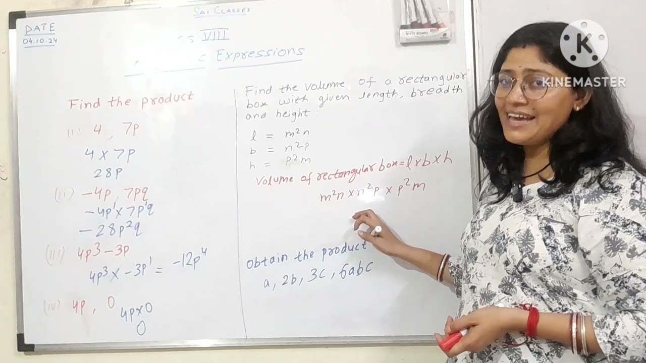 Class 8 Maths | Algebraic Expression Multiplication | KV, Army Public School & CBSE