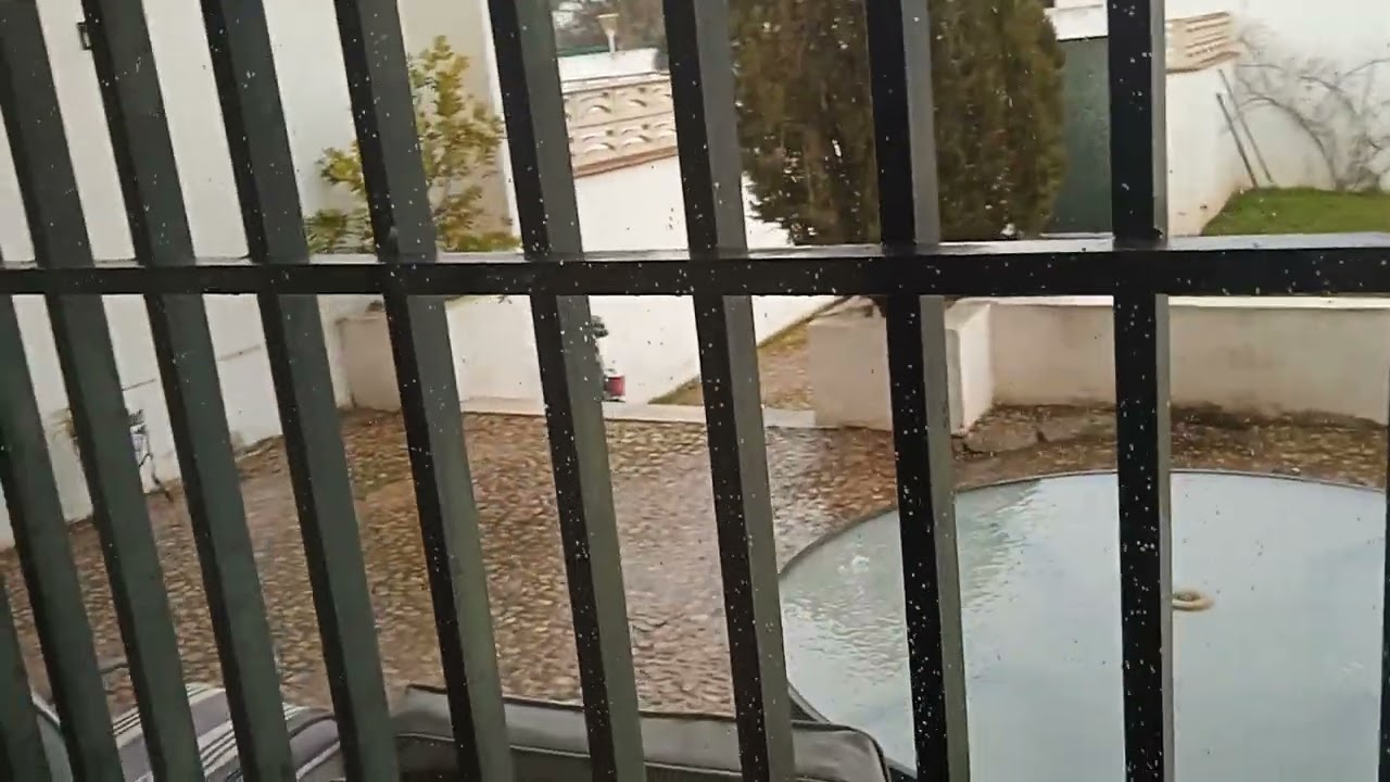 Seguimiento de la borrasca Joseph con viento y diluvio en Manzanares Ciudad real 27 enero 2026 😯😯☔☔