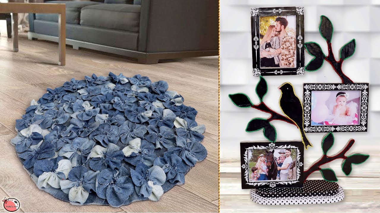 8 DIY Room Decor and Useful Craft Ideas !!! Jeans Idea