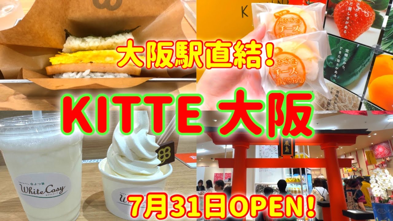 【KITTE大阪】JR大阪駅直結！梅田の新スポットでオススメのお店をご紹介します♪