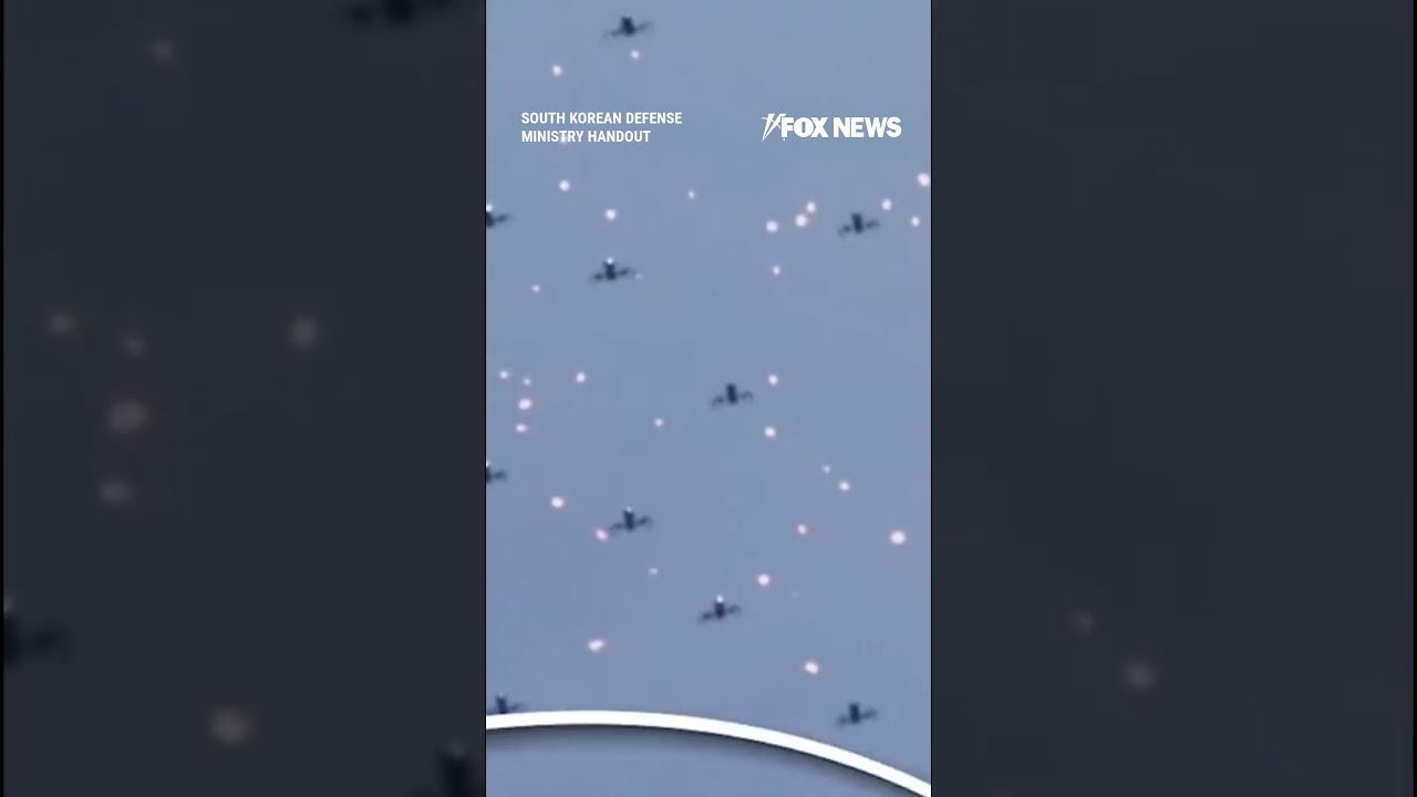 South Korea tests defenses against simulated drone SWARM ATTACK #shorts #us #news #foxnews