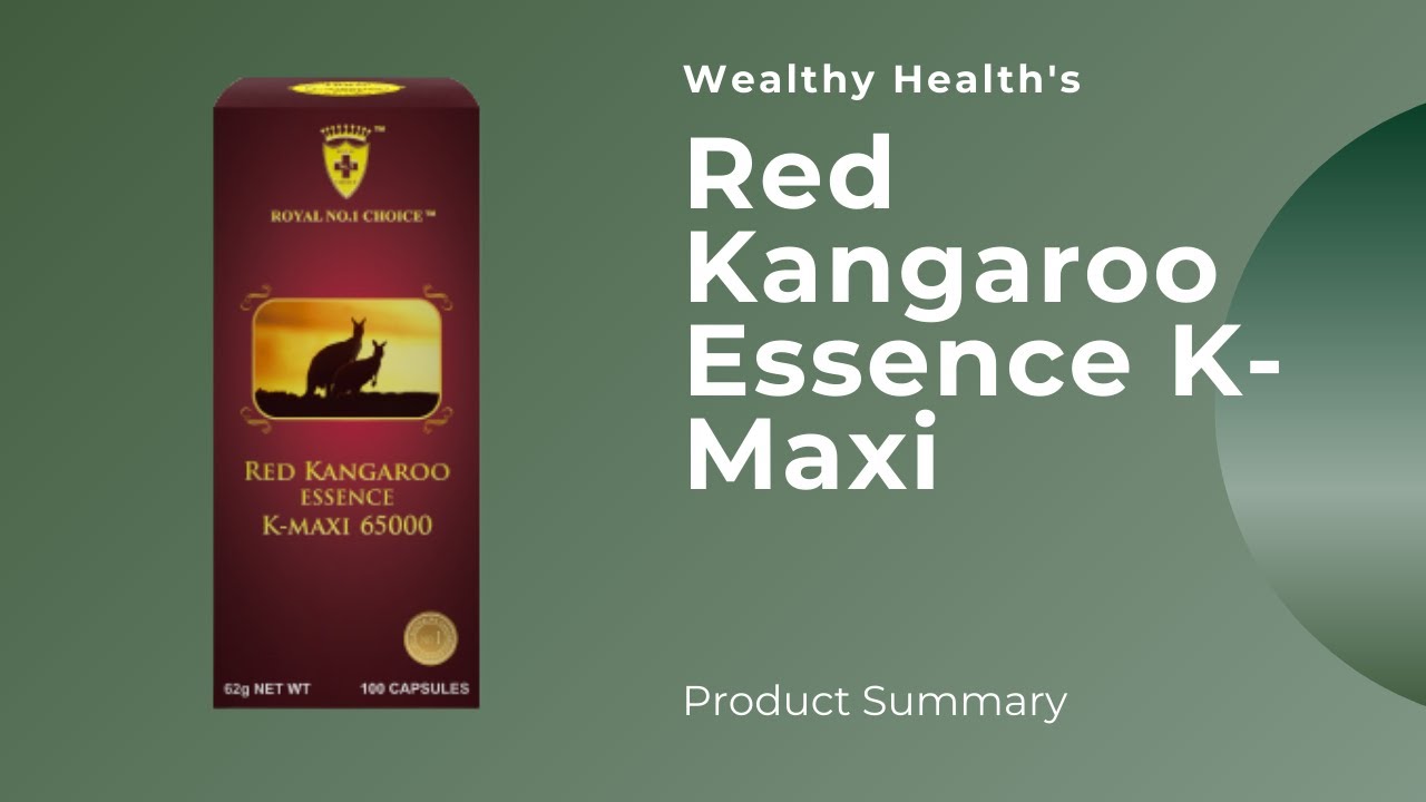 Red Kangaroo Essence K-Maxi | Wealthy Health | Product Summary