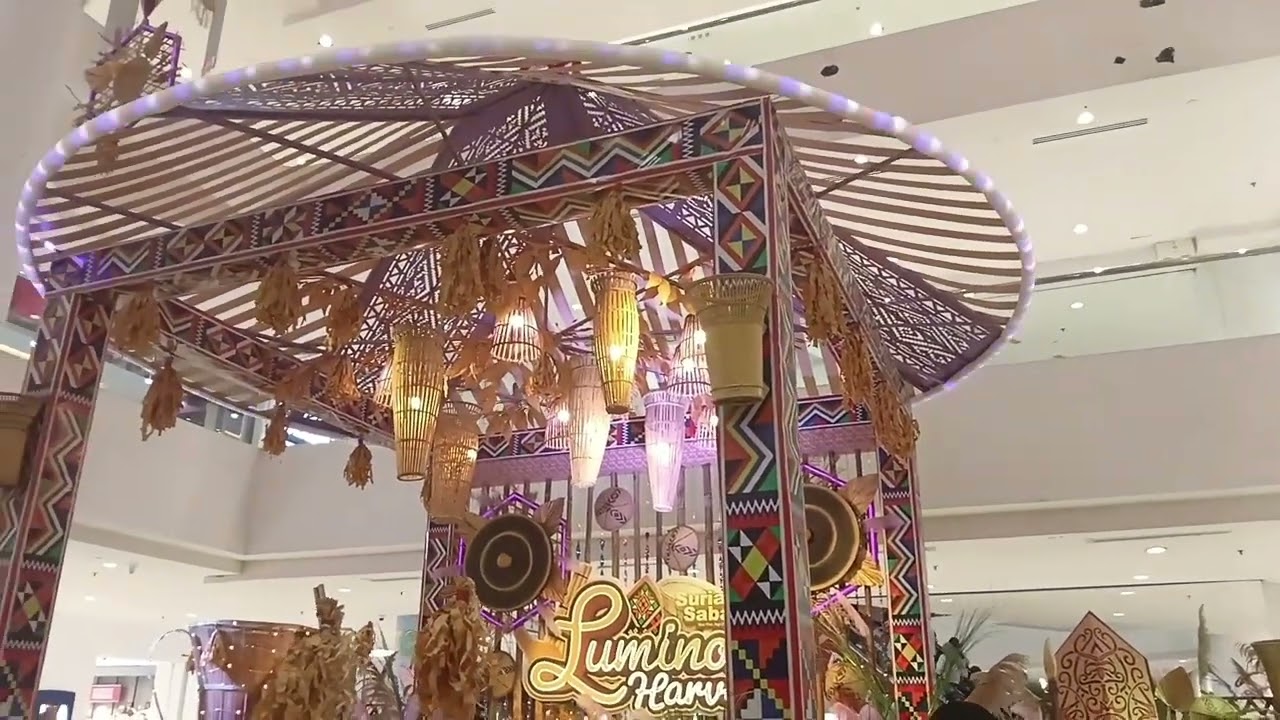 Jom Kita Lihat Dekorasi Sempena Pesta Kaamatan Di Suria Sabah KK