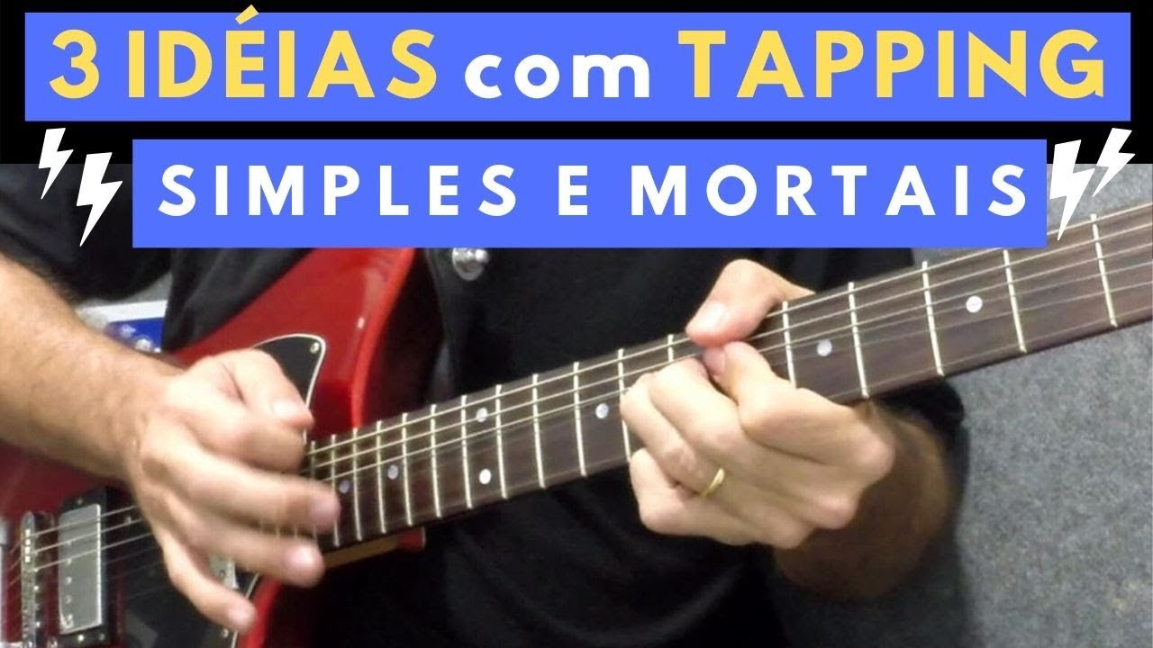 TAPPING – 3 idéias SIMPLES e DA PESADA para seus solos de guitarra #auladeguitarra #cursodeguitarra