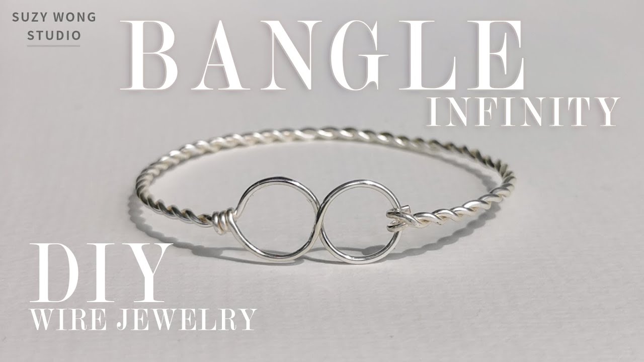 Infinity Bangle/Simple Bangle/Easy Bracelet/DIY Ring/Wire Wrap Tutorial/DIY Jewelry/How to make