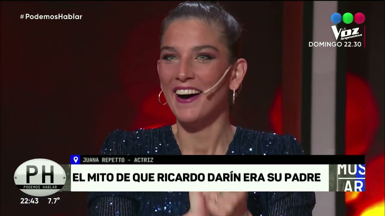 Juana Repetto admiti&oacute; su parecido f&iacute;sico con Ricardo Dar&iacute;n - PH Podemos Hablar