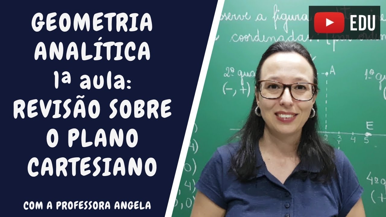 Início no estudo sobre Geometria Analítica - Plano Cartesiano - Professora Angela