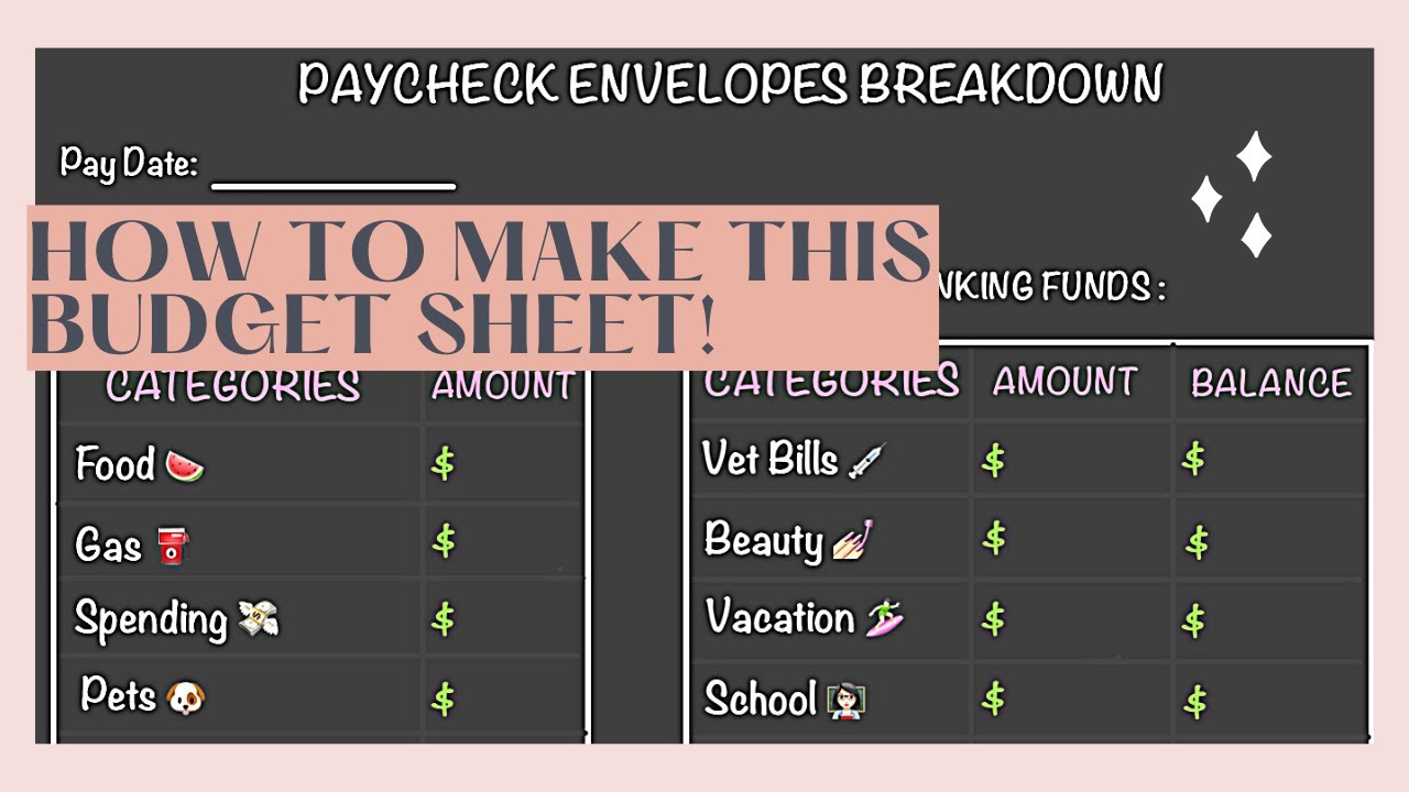 How to Make Your Own Budgeting Sheet on GoodNotes