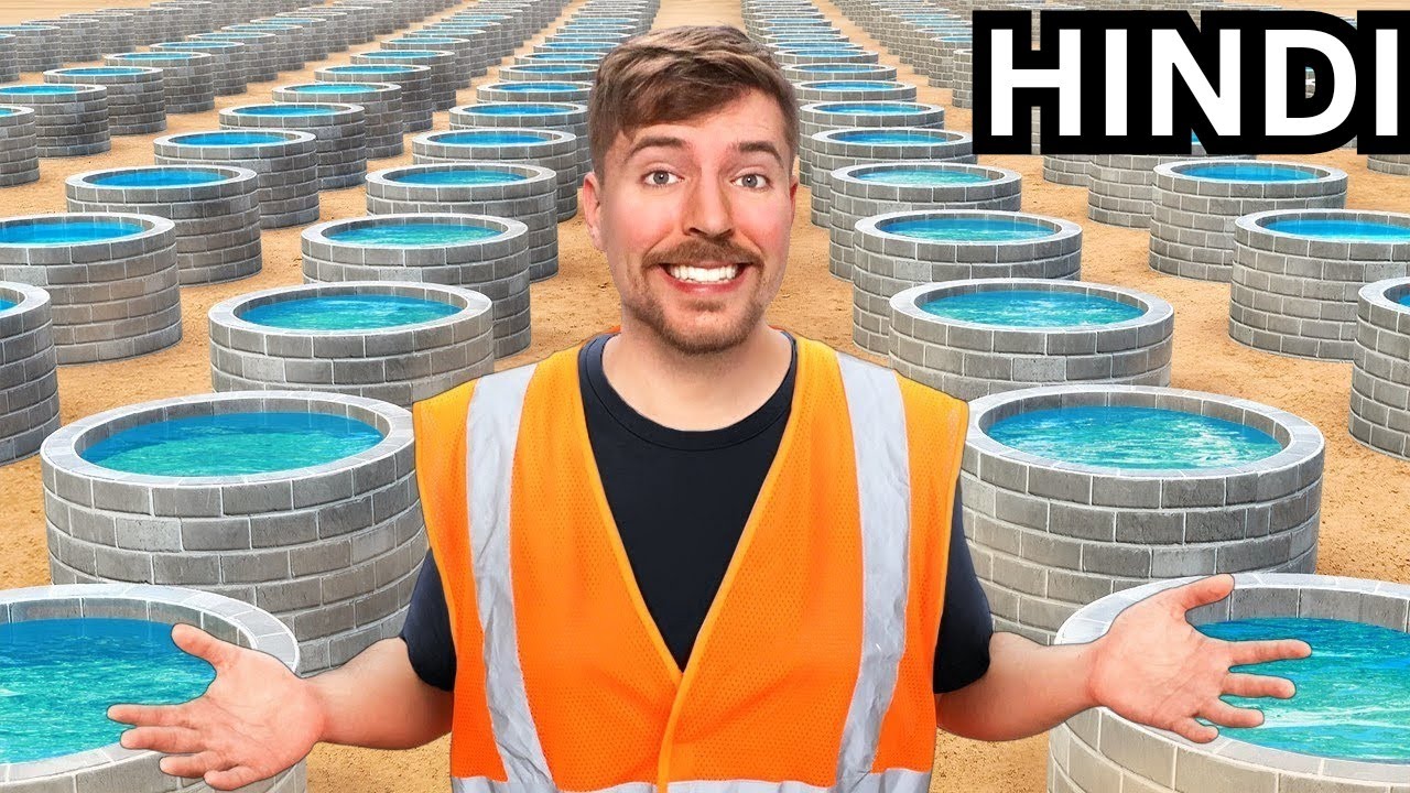 I Built 100 Wells In Africa! @MrBeast Hindi!