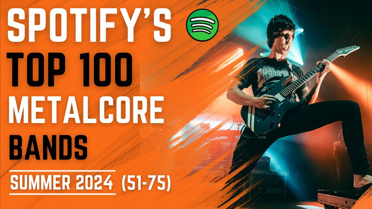 Unveiling Spotify's Top 100 Metalcore Bands in 2024 (51-75)
