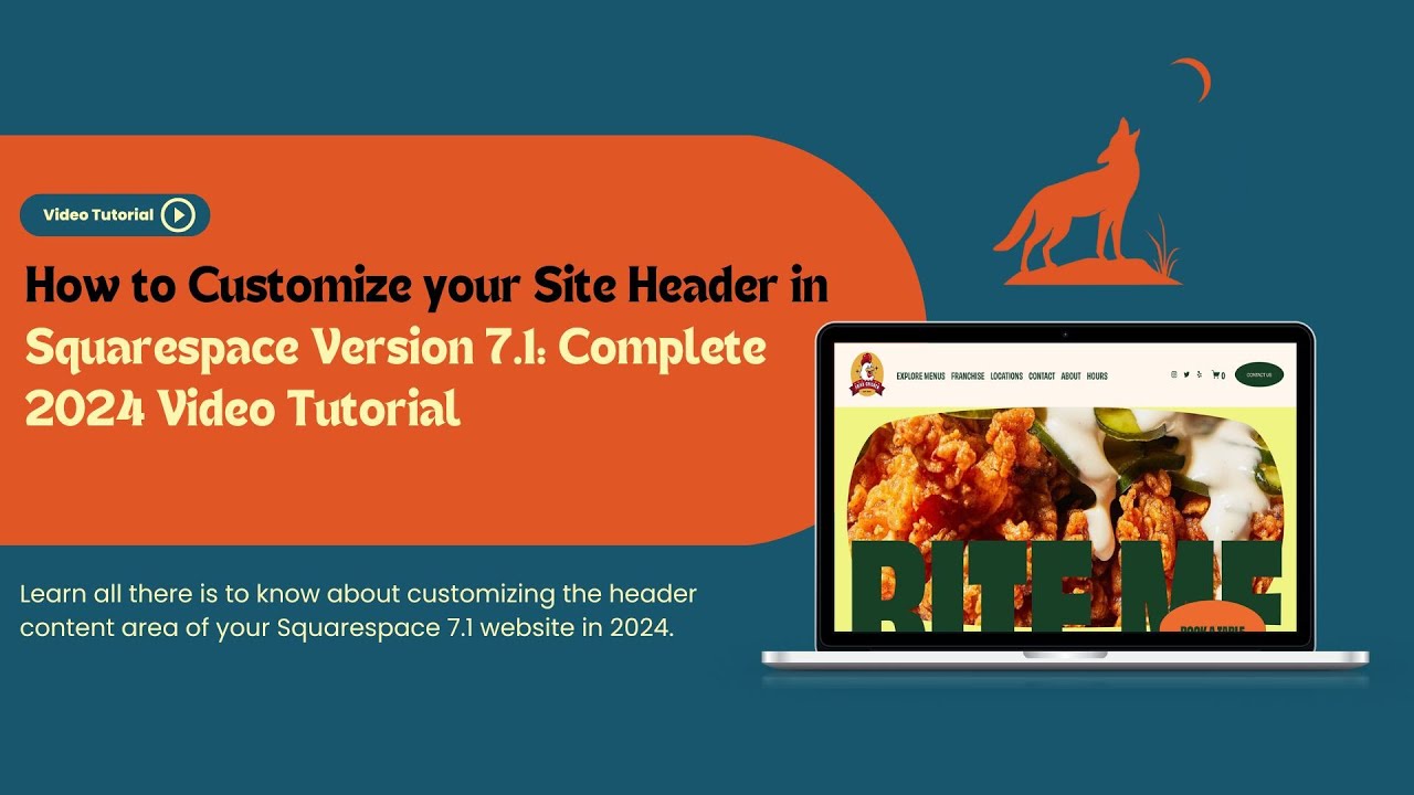 How to Customize your Site Header in Squarespace Version 7.1: Complete 2024 Video Tutorial