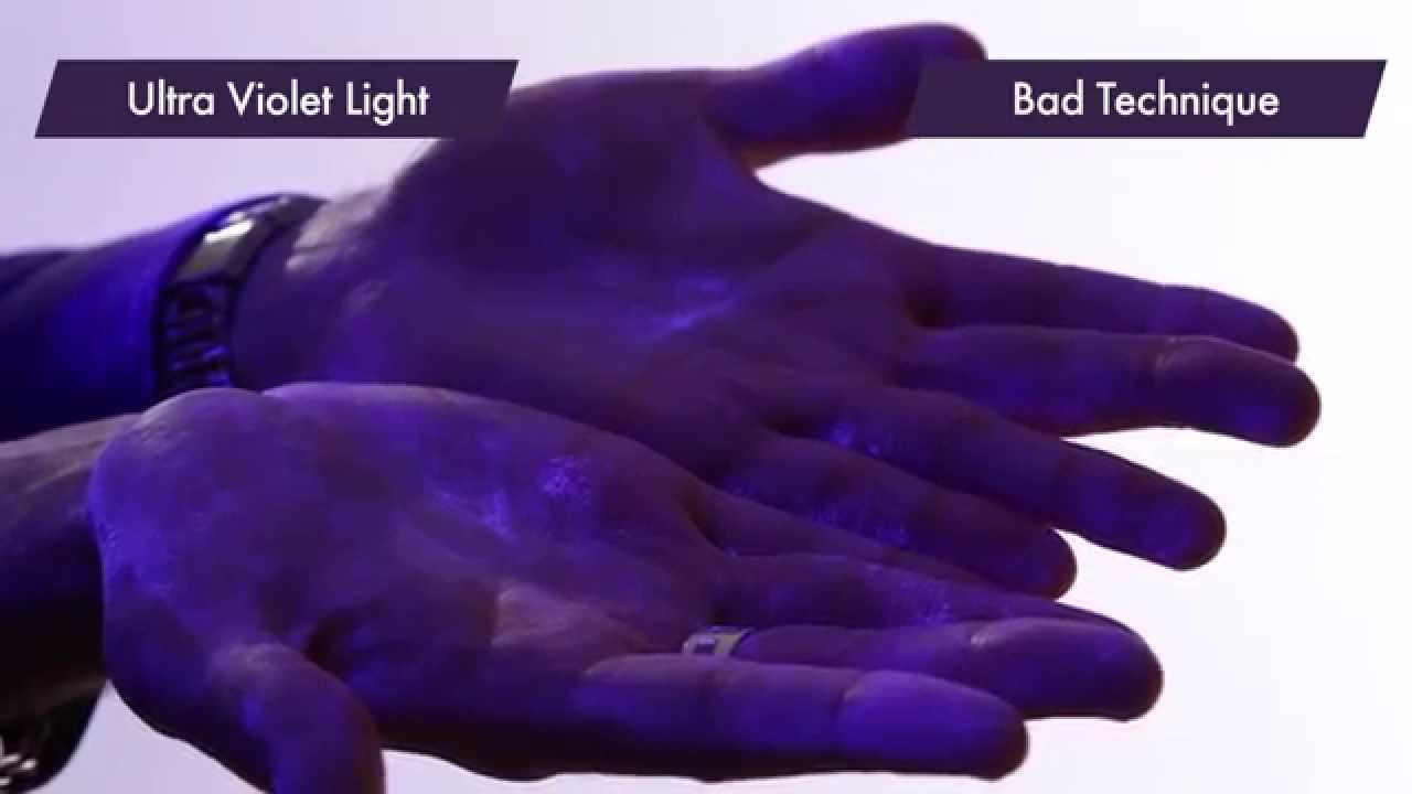 Hand washing (2) - bad technique