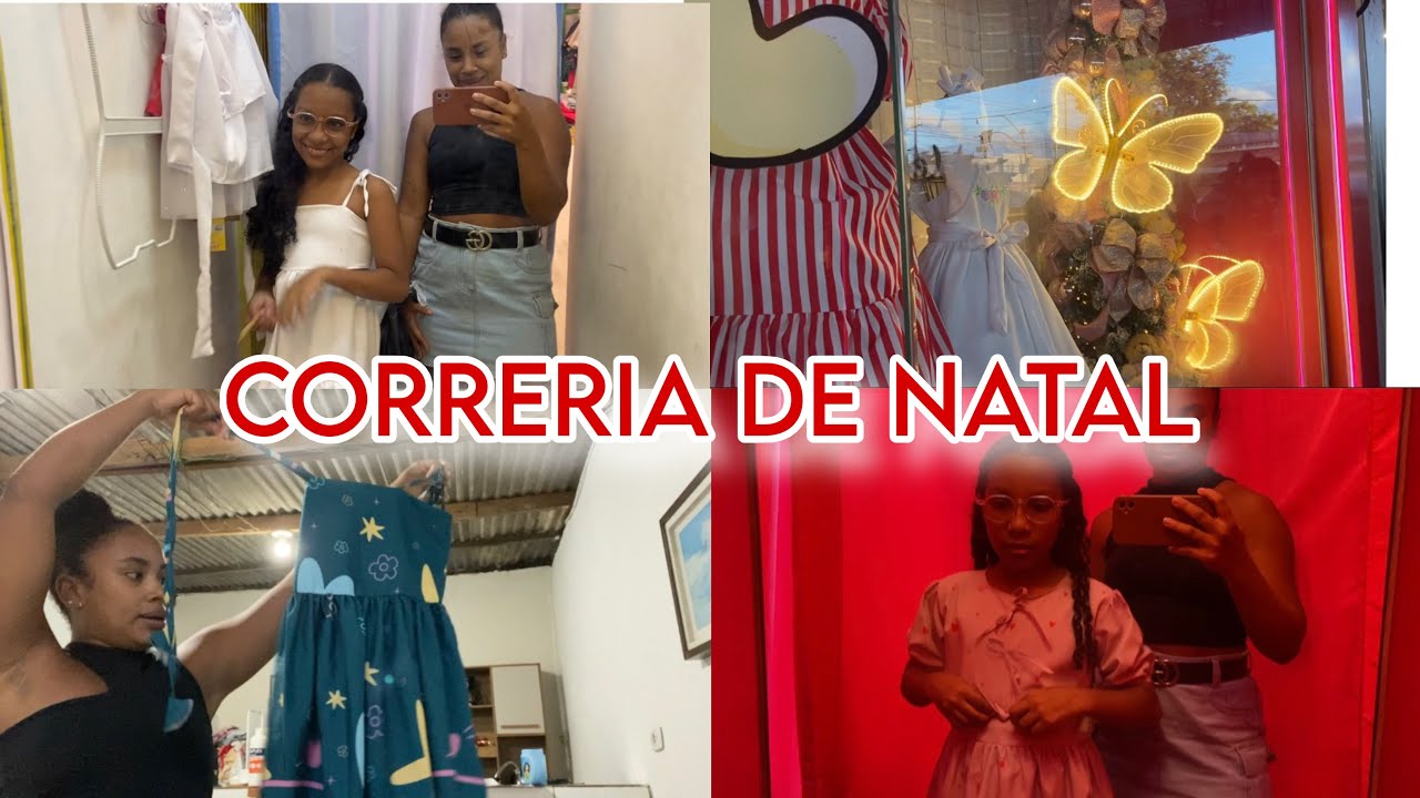 CORRERIA DE NATAL 🎄NÃO ACHAMOS O QUE PRECISÁVAMOS + comprinhas