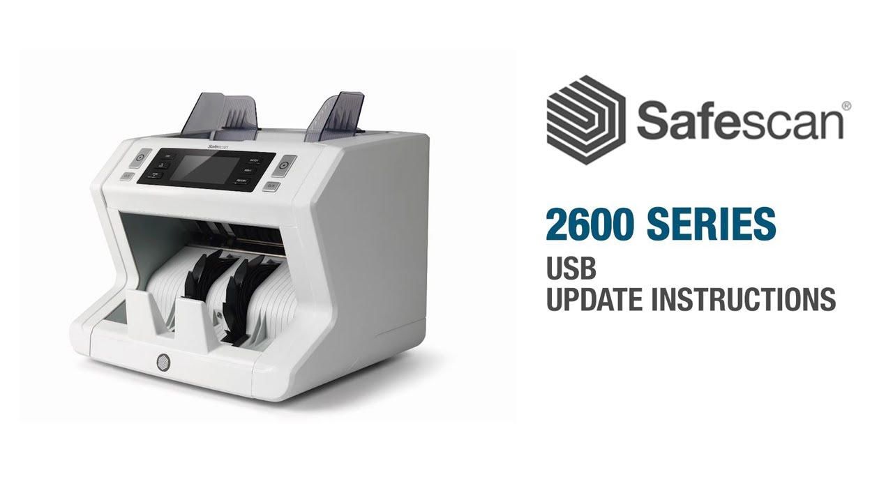 Safescan 2600 Series USB Update Instructions | English
