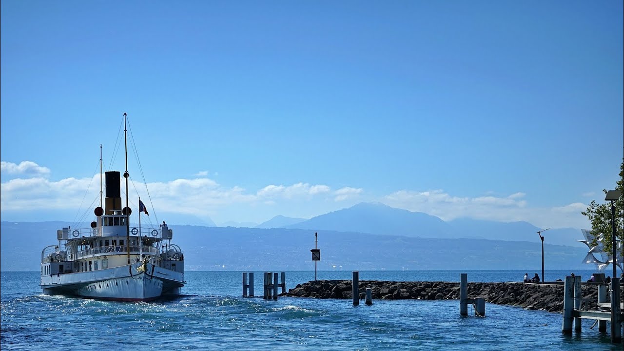 Lausanne sur les bords du lac Léman