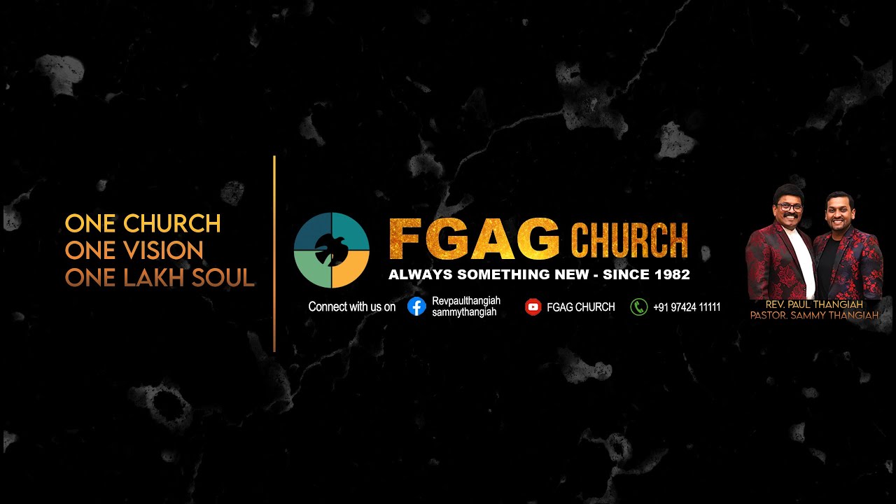 🔴🅻🅸🆅🅴 Morning watch service || Rev. Prakash - Pas. Sammy Thangiah || FGAG CHURCH || Indiranagar