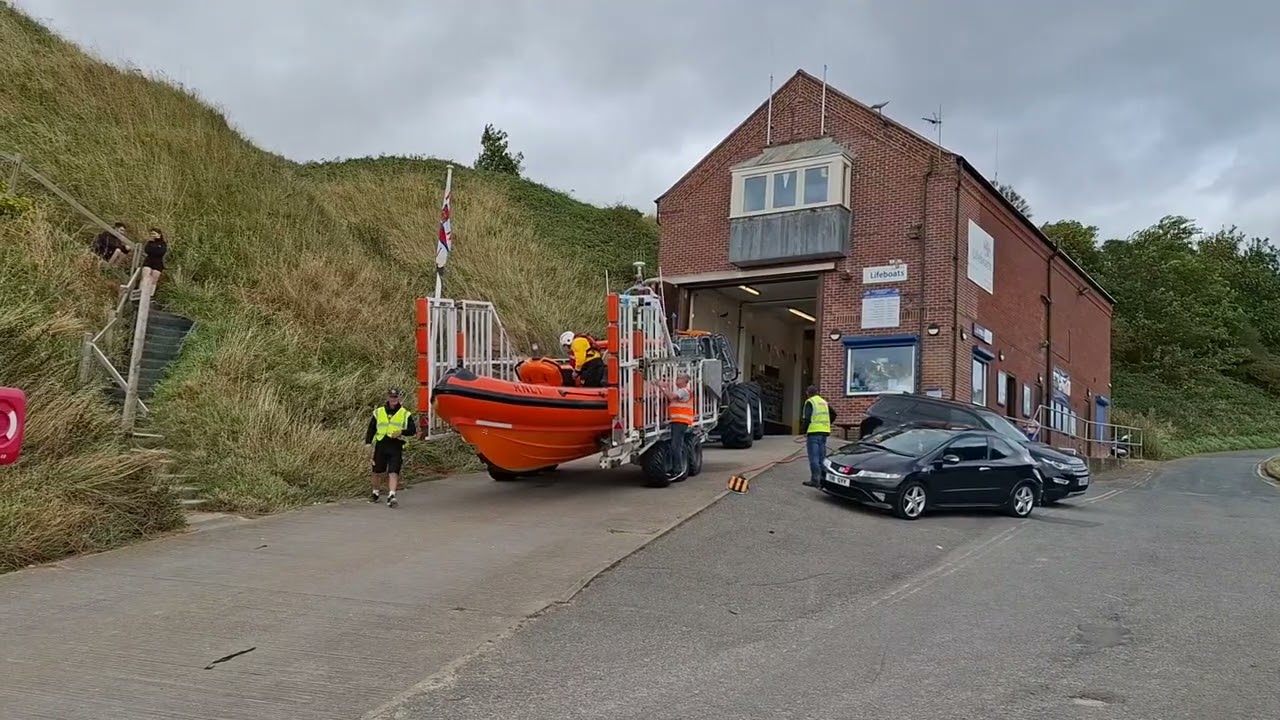 Flamborough Lifeboat Launch