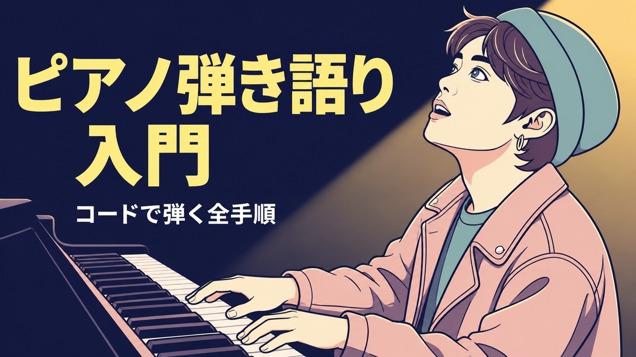 【決定版】初心者向けピアノ弾き語り入門方法 #ピアノ弾き語りレッスン