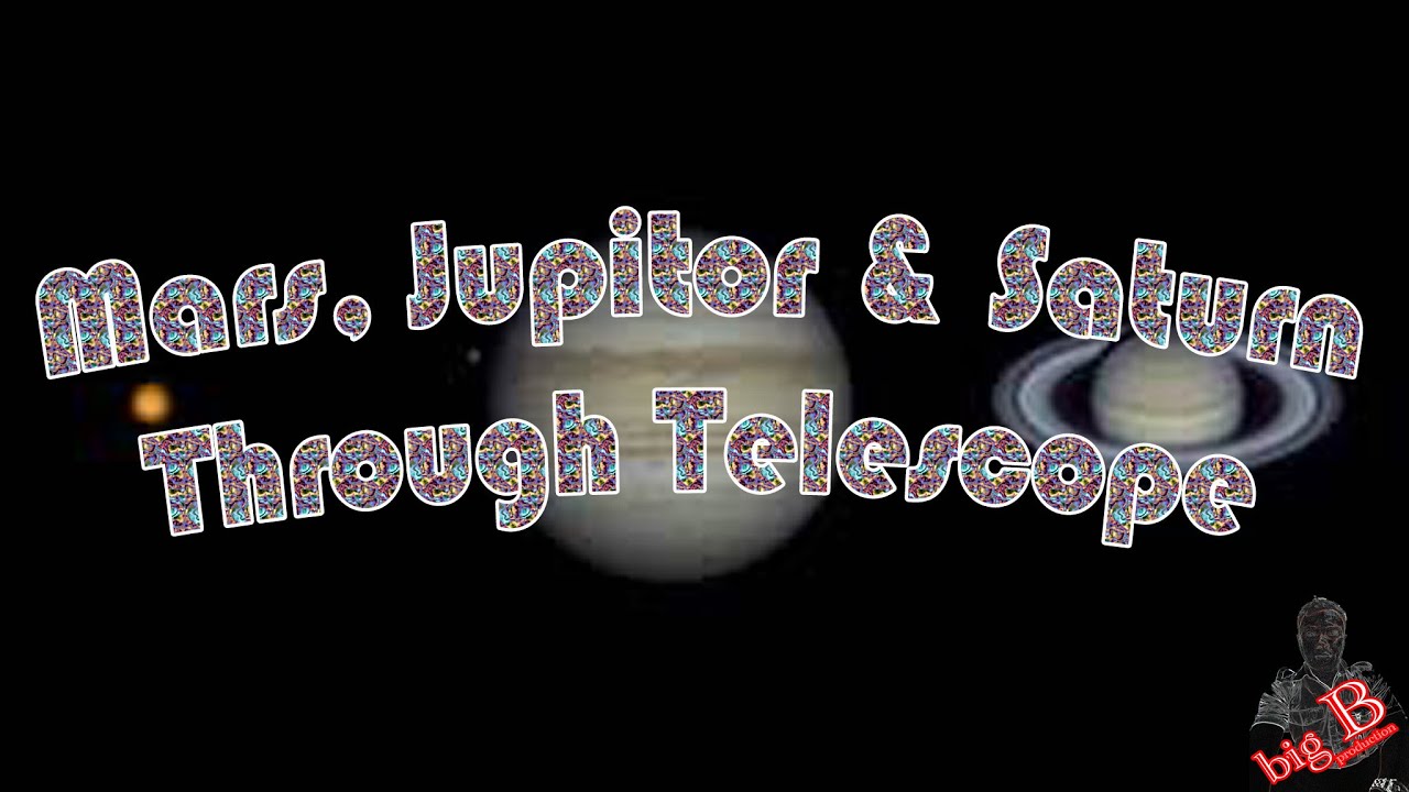 Mars, Jupiter, Saturn Through Telescope. (Sinhala)