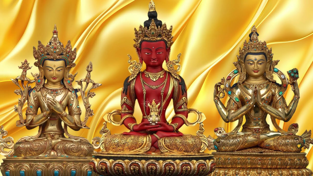 Prayer To Amitabha Buddha, Maitreya Bodhisattva Mantra, & Guan Shi Yin, Chenrezig Bodhisattva Mantra