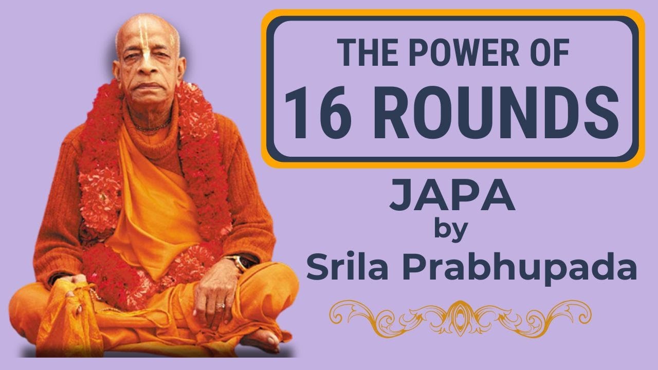 Srila Prabhupada Chanting Japa - 16 Rounds of Hare Krishna Maha Mantra