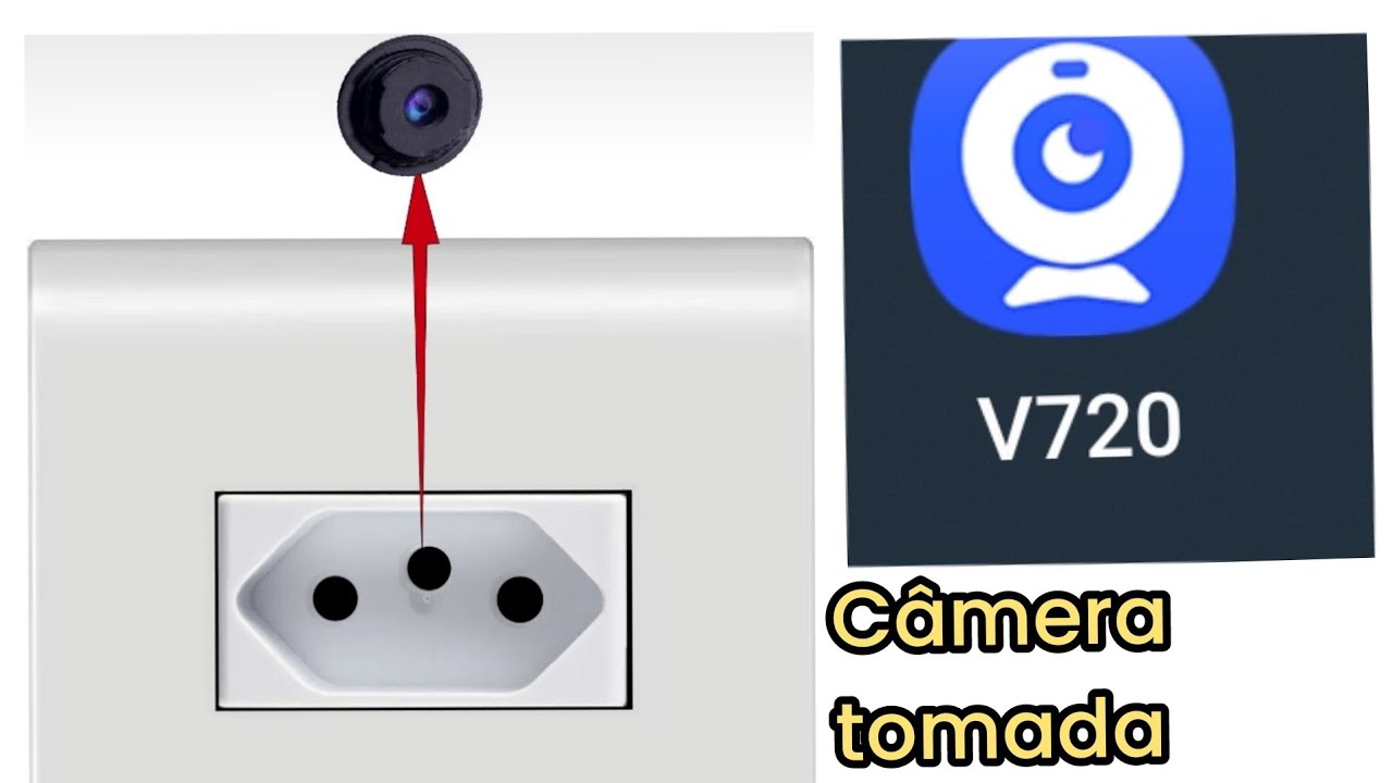 Mini câmera Tomada Como configura câmera App V720