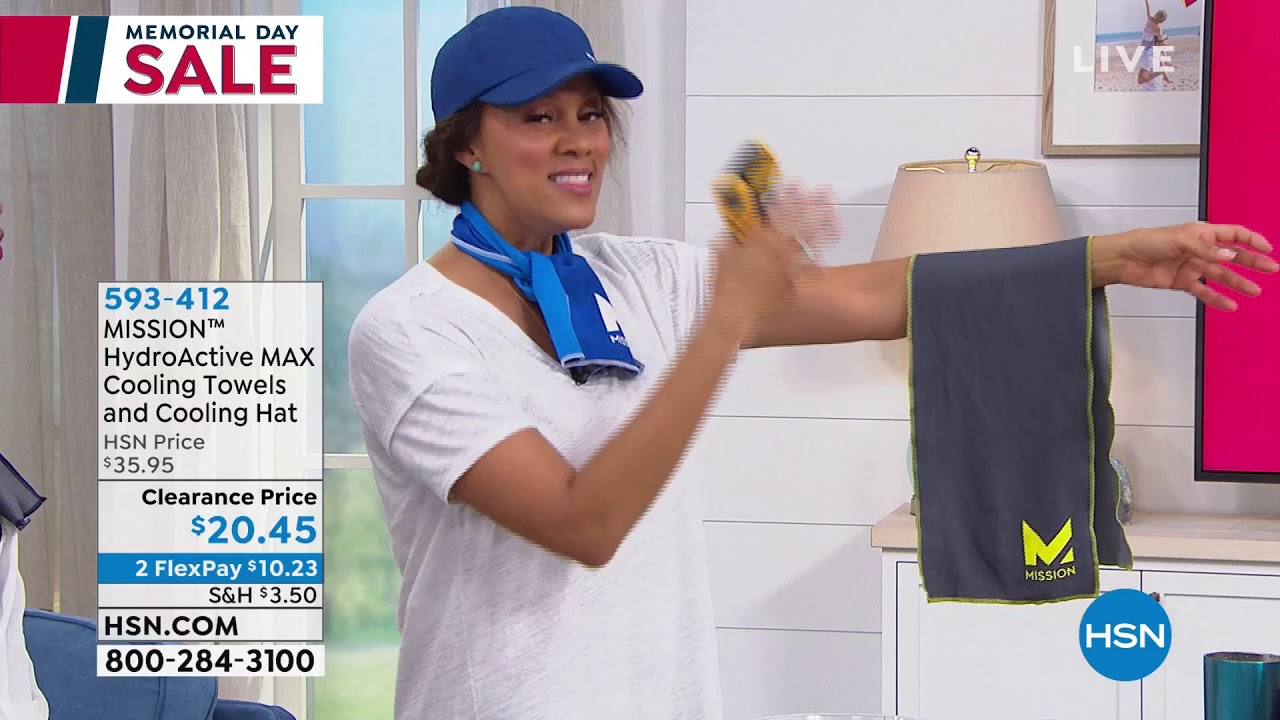 MISSION HydroActive MAX Cooling Towels and Cooling Hat