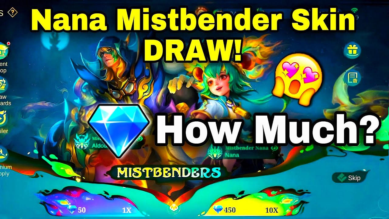 DRAW NANA MISTBENDER SKIN!😻HOW MUCH?!🤯WATCH TO FIND OUT!🔥