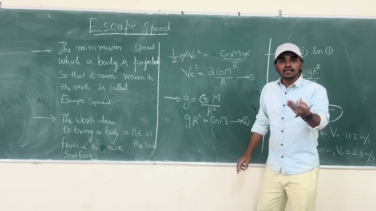 #Escape speed#gravitation #class11physics #plusone 