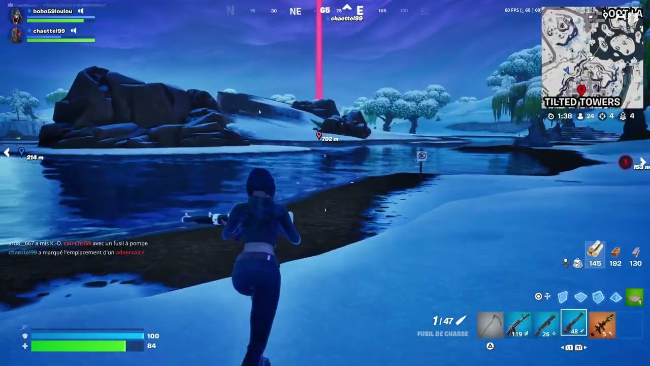 je joue a fortnite (partie/crea)