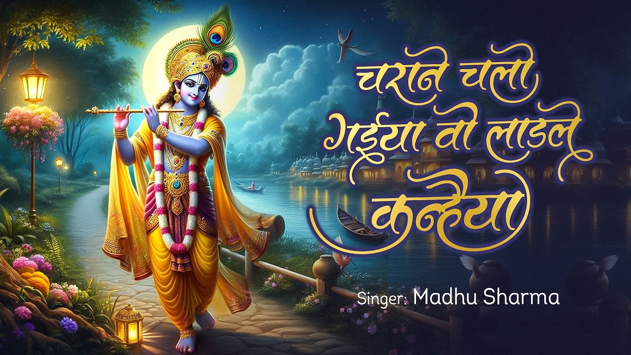 #LyricalVideoSong | चराने चलो गइया वो लाडले कन्हैया #MadhuSharma | #ShreeKrishna New Bhajan 2025