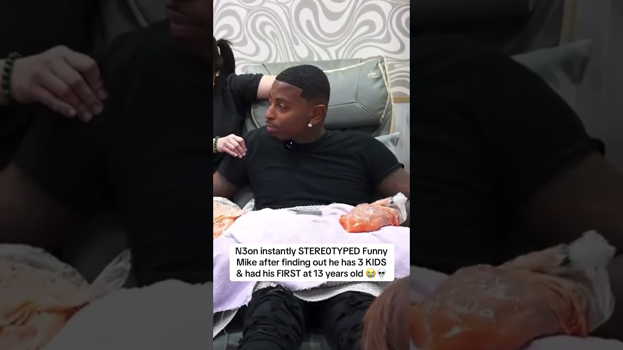 N3on instantly STEREOTYPED Funny Mike after finding out he has 3 KIDS & had his FIRST at 13yr 