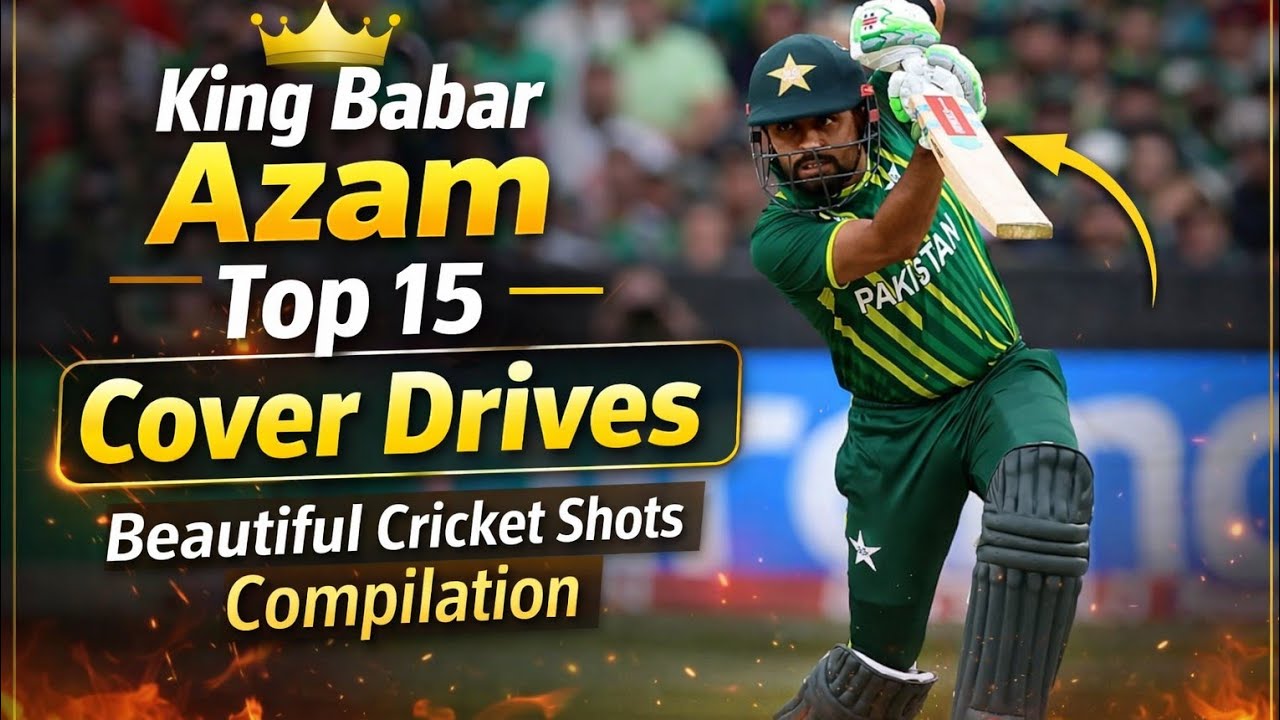 King Babar Azam 👑 Top 15 Cover Drives | Beautiful Cricket Shots Compilation