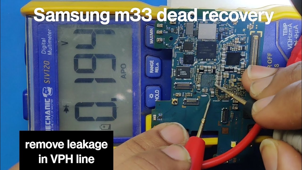 Samsung m33 dead phone repair|| how to remove VPH line leakage || #samsung #samsungm335g #solution