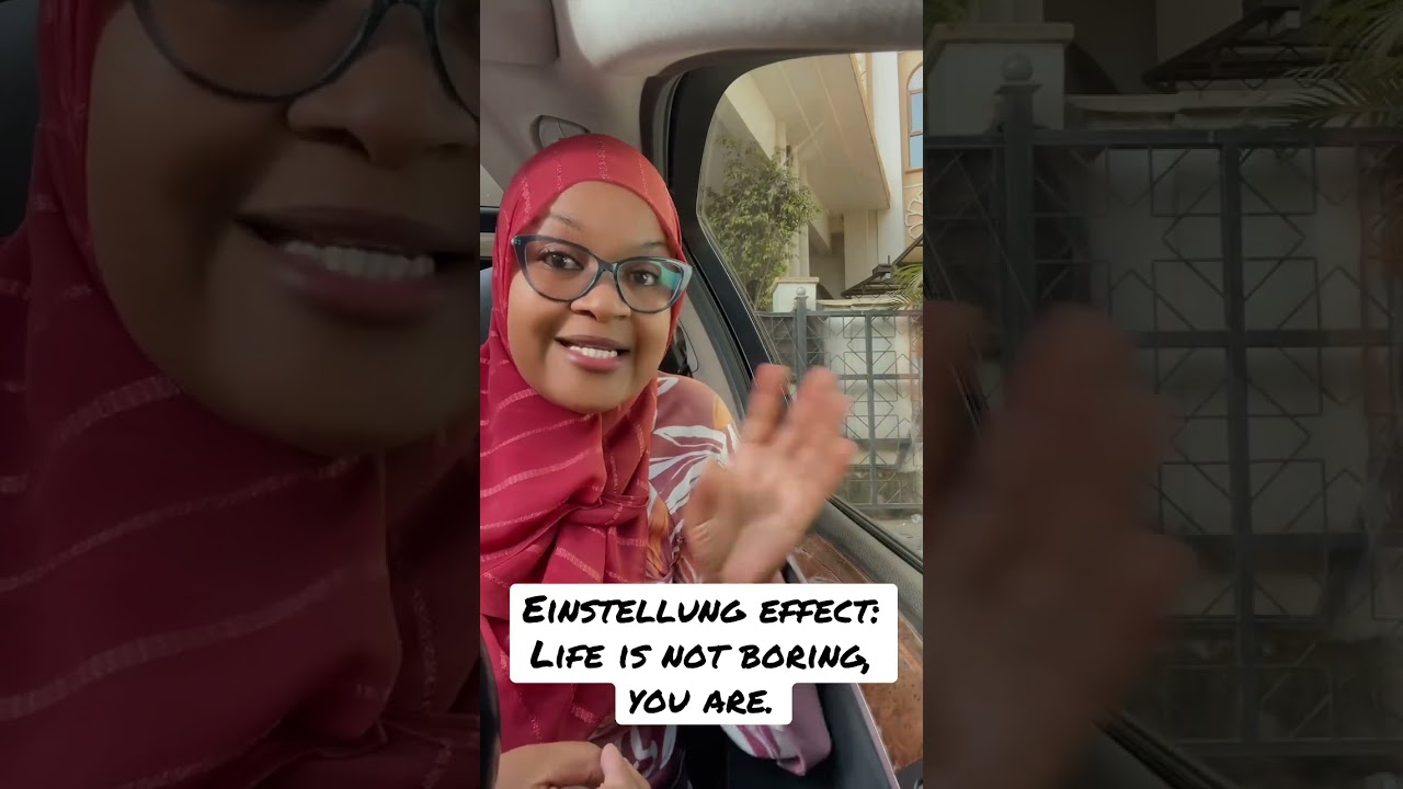 Einstellung effect: Life is not boring, you are.