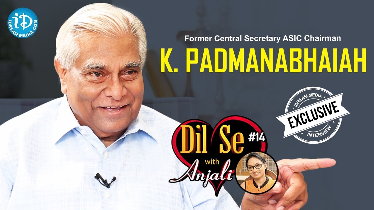 Former Central Secretary ASCI Chairman K Padmanabhaiah IAS Interview || Dil Se With Anjali | #536