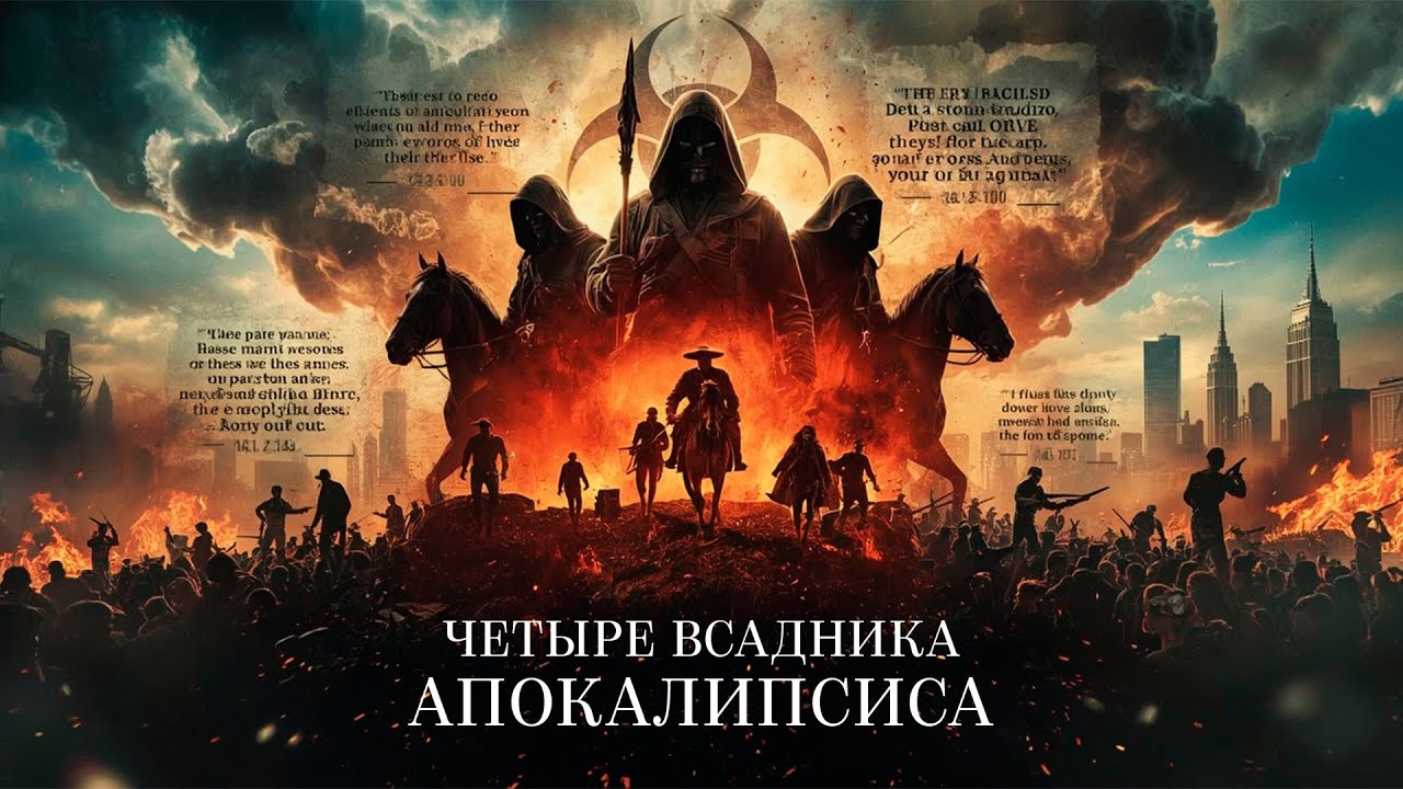 ГРИБОК, КОТОРЫЙ УНИЧТОЖИТ ЧЕЛОВЕЧЕСТВО! Четыре всадника апокалипсиса. Лучшие Фильмы Фантастика Ужасы