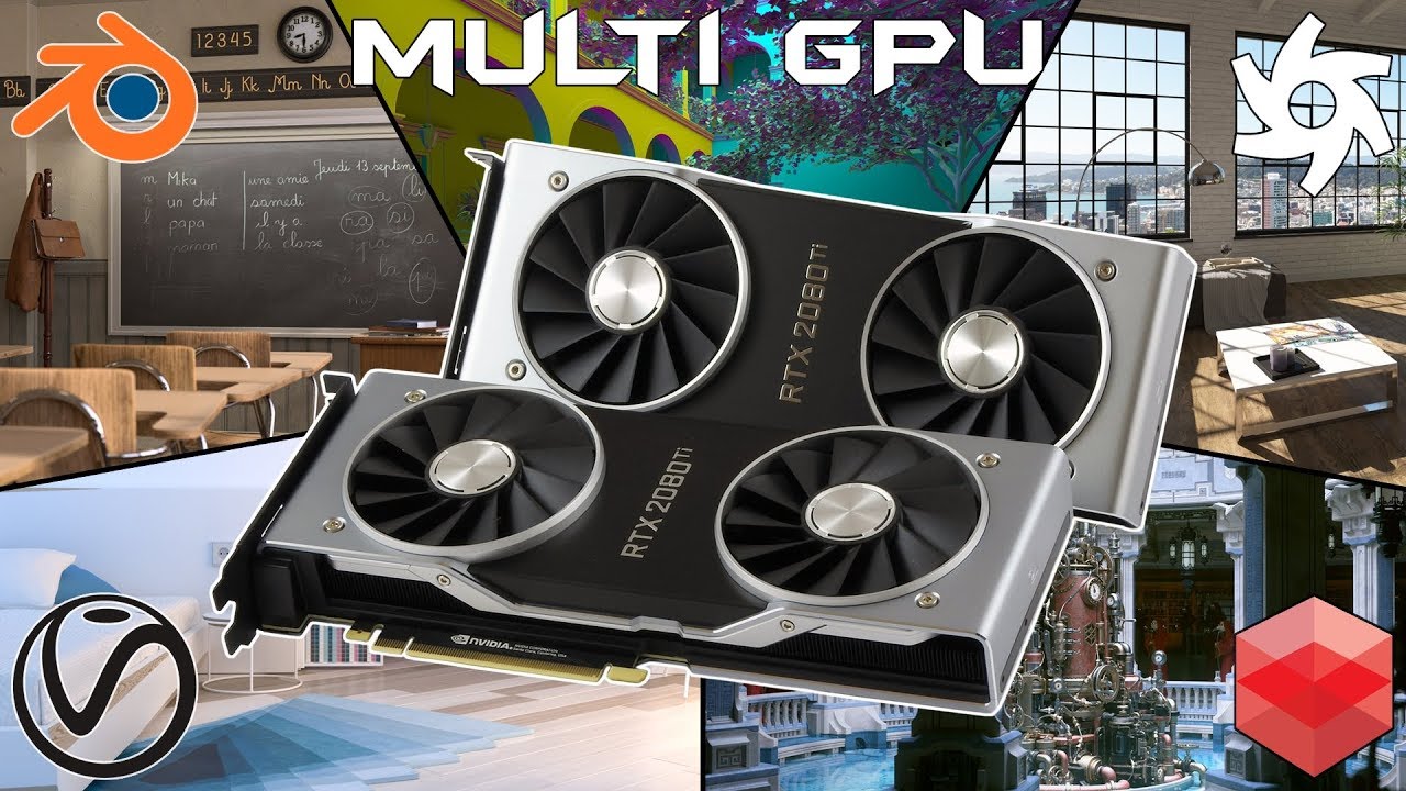 GPU rendering - RTX 2080 Ti | TITAN V | GTX 1080 Ti - V-Ray, Redshift, Octane, Blender, OptiX