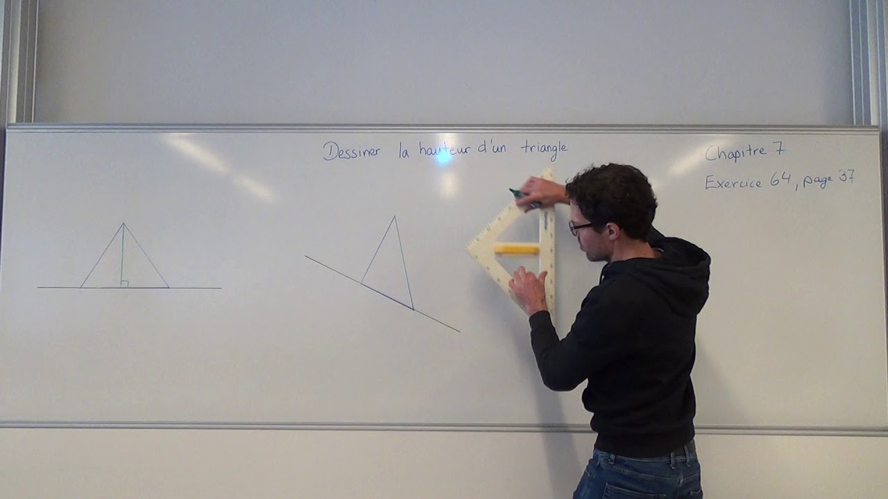 Géométrie plane - vidéo 1 - Hauteur du triangle