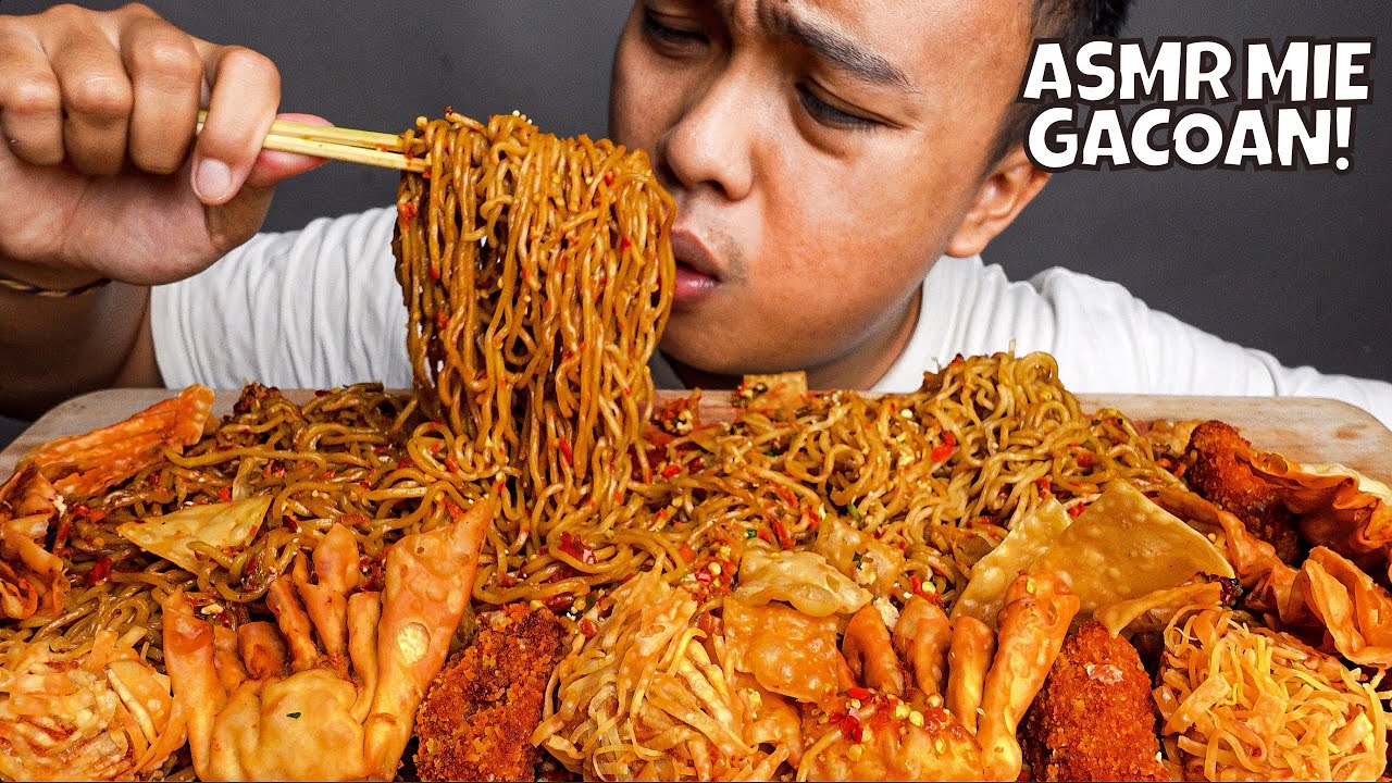 ASMR MUKBANG MIE GACOAN LEVEL 8!! MUKBANG MAKANAN PEDAS 