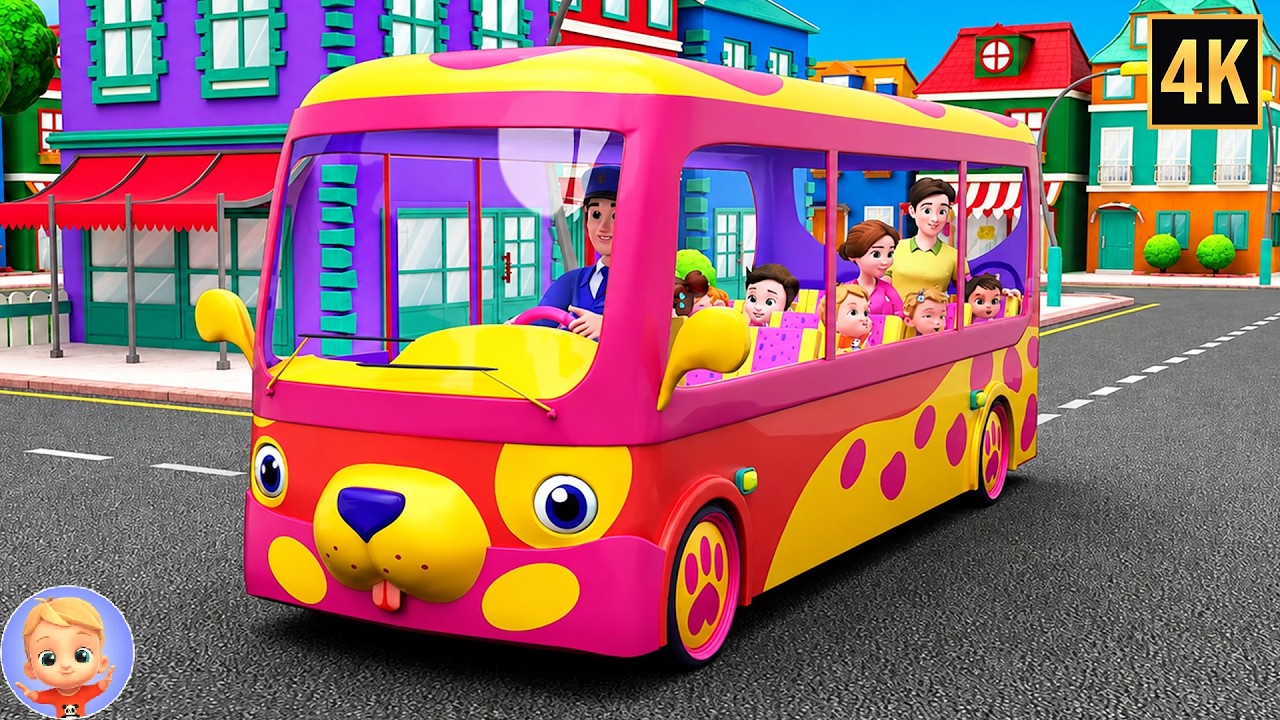 Wheels On The Bus Go Round And Round + More Nursery Rhymes and Songs for Kids