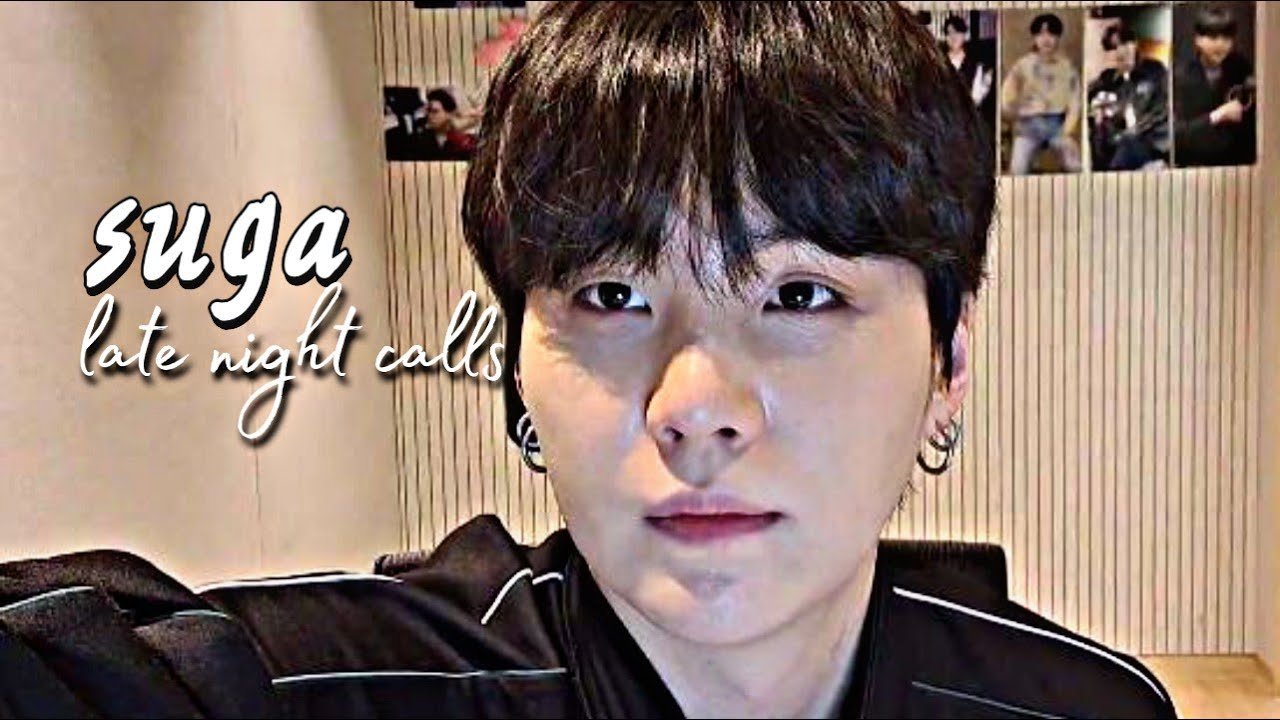 Late night calls with suga || vidcall bersama suga (Fake sub indo)
